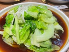 白灼罗马生菜-金豆角砂锅焖面(安贞店)