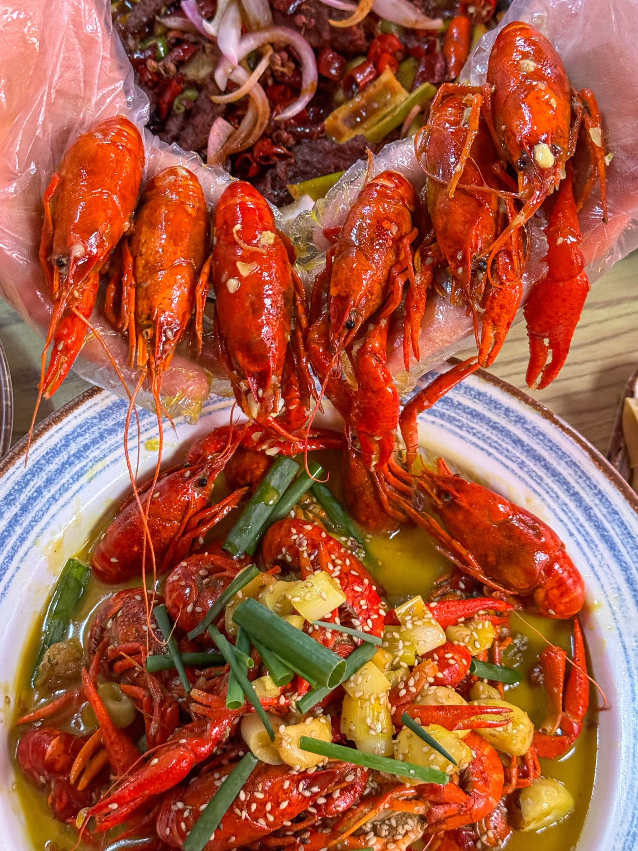 在郑州!芥末小龙虾真的好上头!
