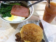 餐肉蛋汤一丁-渔记茶餐厅(渔村店)
