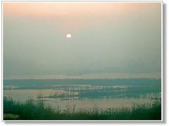 DSCN3415标间窗外观日出-镇江润扬大桥酒店