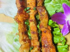 -山野的朋友露营炭火烤肉