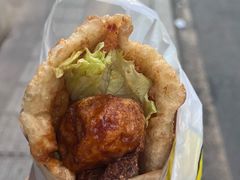 -小红车炸蛋葱油饼