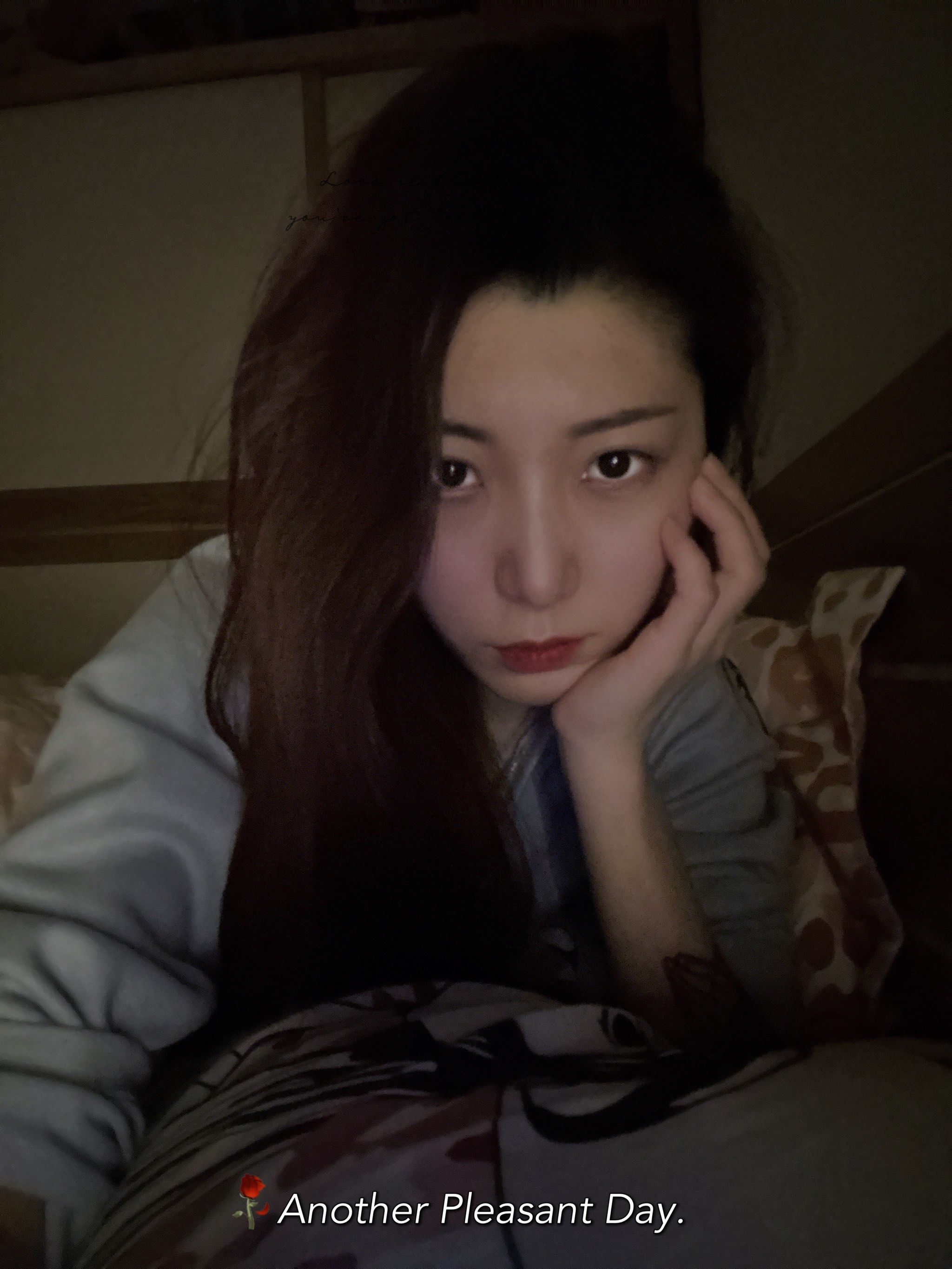 健身教练晚上的自拍