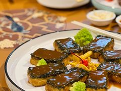 金柱鲍鱼汁翡翠豆腐-悦真雅院·四合院·清真私房菜(雍和宫店)