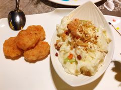 大良炒牛奶拼煎虾饼-香云轩·顺德菜(香云纱园林酒店店)