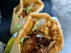 -小红车炸蛋葱油饼