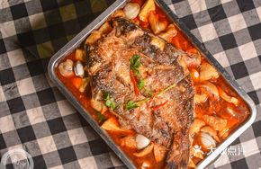 Charcoal-Grilled Sea Bass