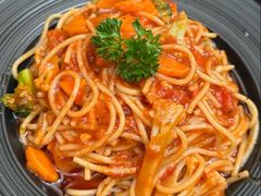 香煎海鲈鱼配意面-蜻蜓逐宴全日制西餐厅I古北水镇大酒店