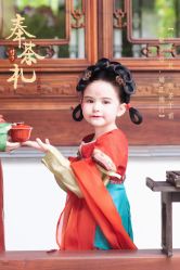 -后宫·古装汉服京剧儿童亲子全家福摄影