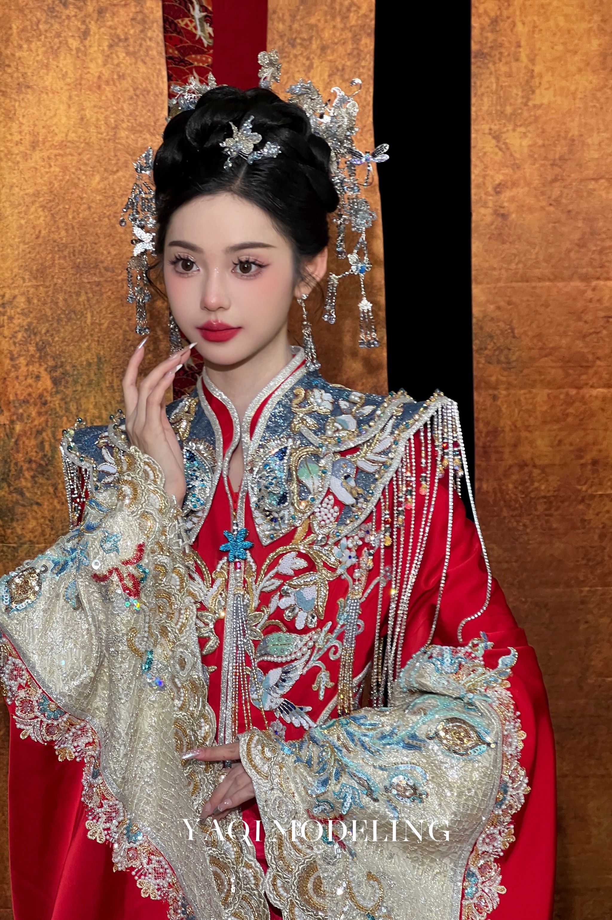 古风美,新娘子