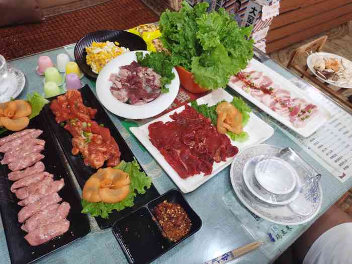 金刚山泥炉烤肉-"开在家对面,一直没来过,参与秒杀的四人套.