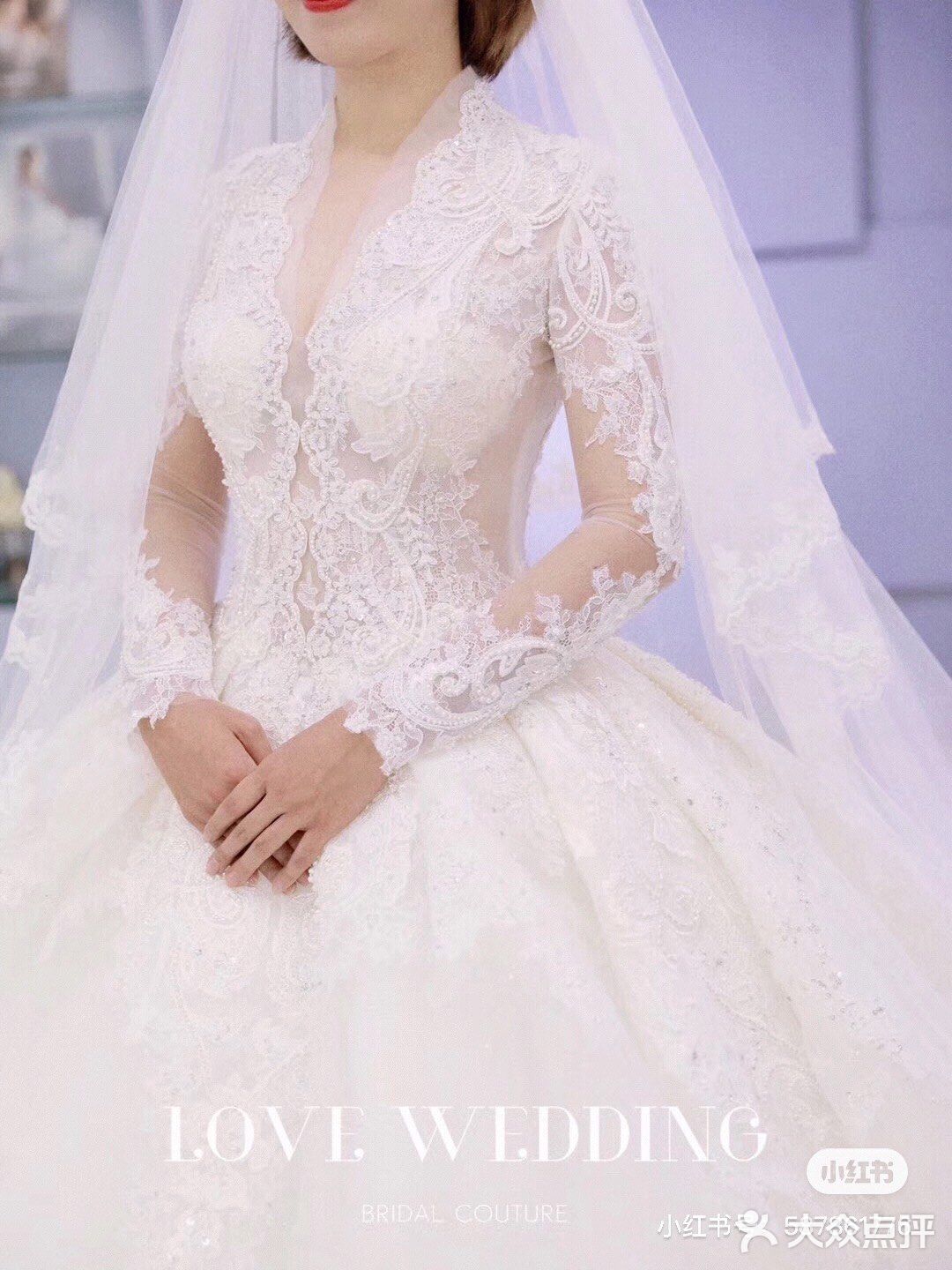 北京婚纱 复古蕾丝婚纱 女王主纱～