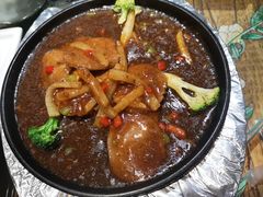 铁板黑椒牛排-一盏明灯全素斋(殊像寺店)