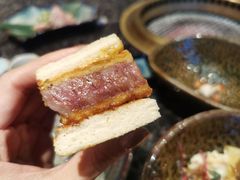老干杯澳洲和牛菲力炸牛排三明治-老乾杯和牛烧肉(王府中环店)