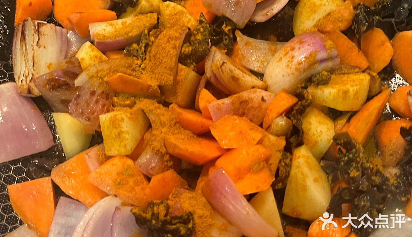 鸡腿奶味咖喱拌面