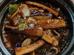 黑椒牛肉茄子-玥记茶餐厅(十字门华发商都一期绸带店)