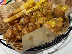 蜂蜜芥末炸鸡块送薯条-崔解放·朝韩大排档(虹悦城店)
