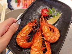 铁板黑虎虾-粤海喜来登酒店-班妮海鲜铁板烧和牛放题餐厅(天河城店)