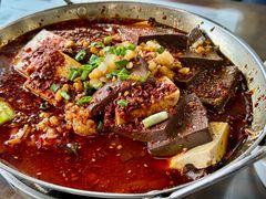 油泼辣子蒜羊血-老西安韩记三鲜煮馍(四府街店)