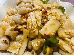 酸笋炒大肠-华园农庄·特色炭烧鸡·北江河鲜