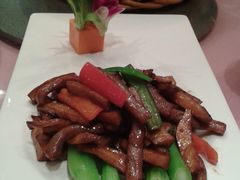鲍菇菜心牛柳-粤仔湾砂锅粥(广益哥伦布店)