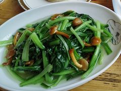 滑子蘑炒小白菜-名盛园饭店清真(龙潭区店)