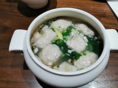 鲜嫩黄花鱼丸汤-将相和·海鲜蒸饺大连菜
