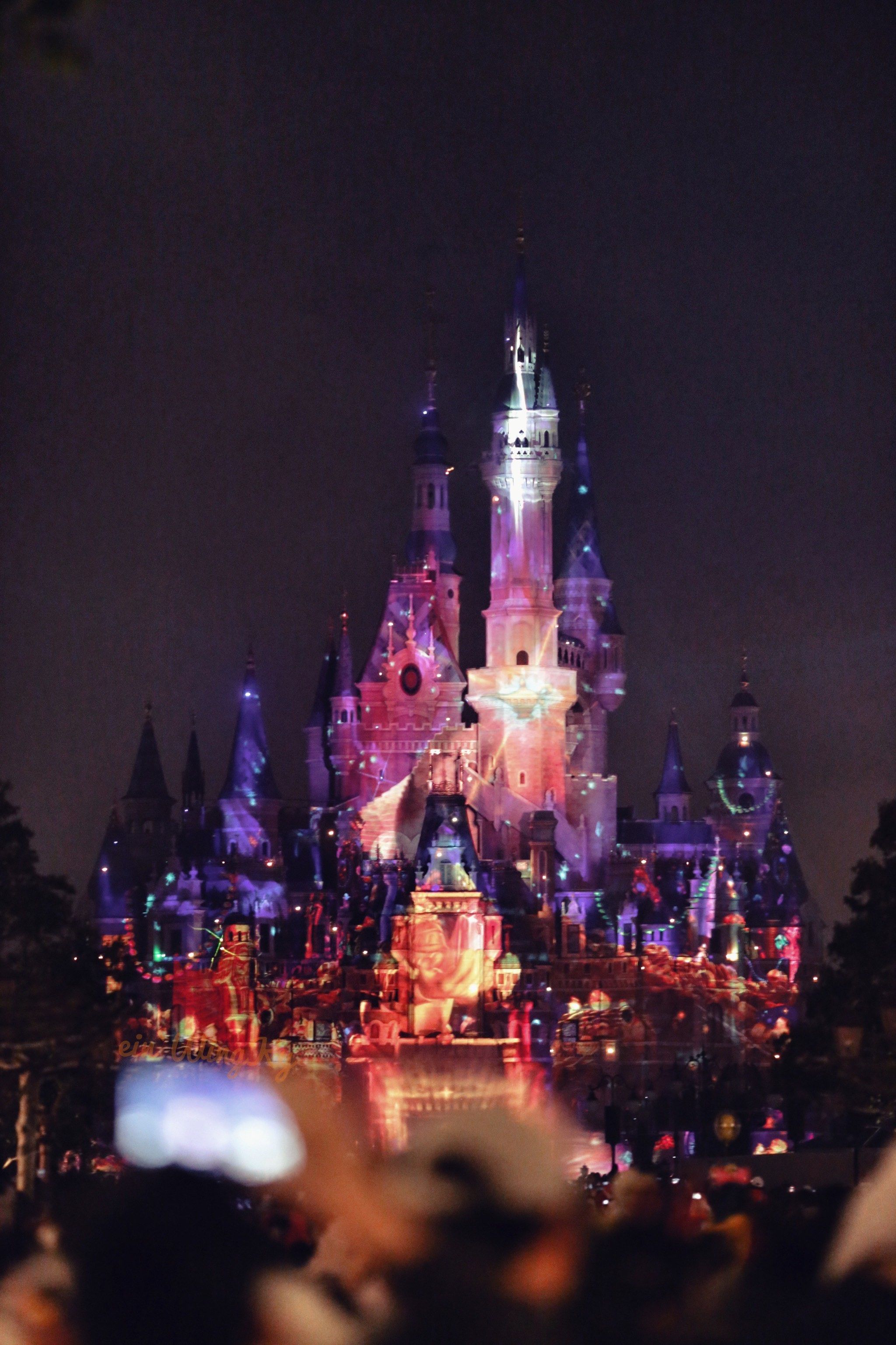太爱迪士尼城堡灯光98