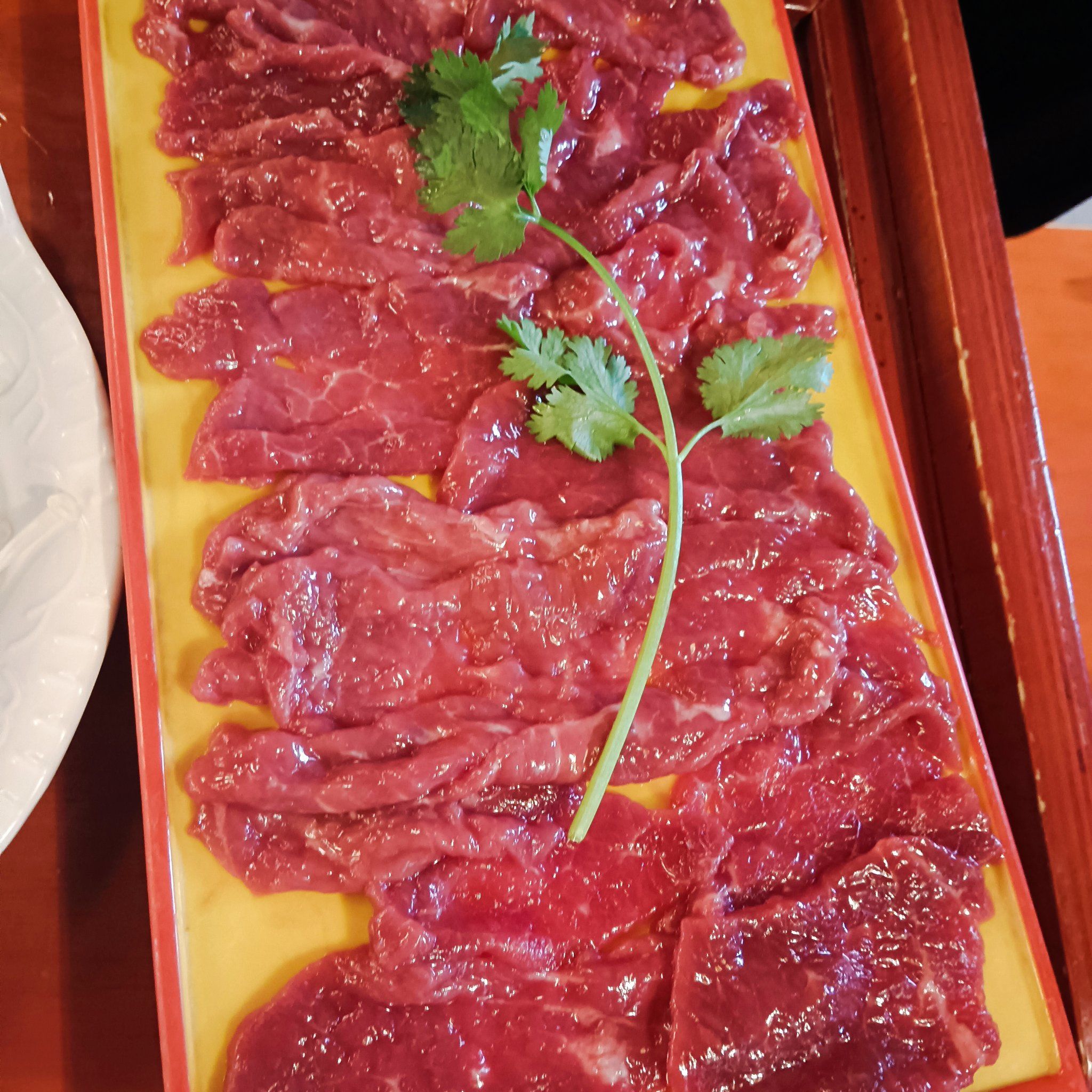 火锅控的最爱,现切牛肉,新鲜美味,肉香四