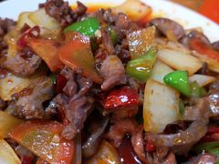 爆炒鸡胗心-温州一家人美食(西木头市店)