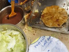 -小红车炸蛋葱油饼