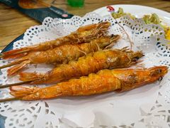 盐烤海捕大虾-小船渔村·大连菜(明泽街店)