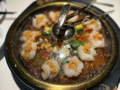 砂锅粉丝焗虾丸子-聚友斋(陶瓷琉璃馆水晶街店)