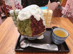 抹茶生乳かき氷-WONDER ICE 萬得冰田(建設路总店)