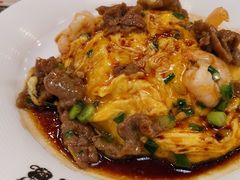 滑牛蝦仁雙拼蛋飯-旺记冰室(九龙中心大厦店)