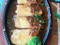 肉酱铁板煎豆腐-烛影拾光观景餐厅·创意菜·摄影·小提琴(大唐不夜城店)