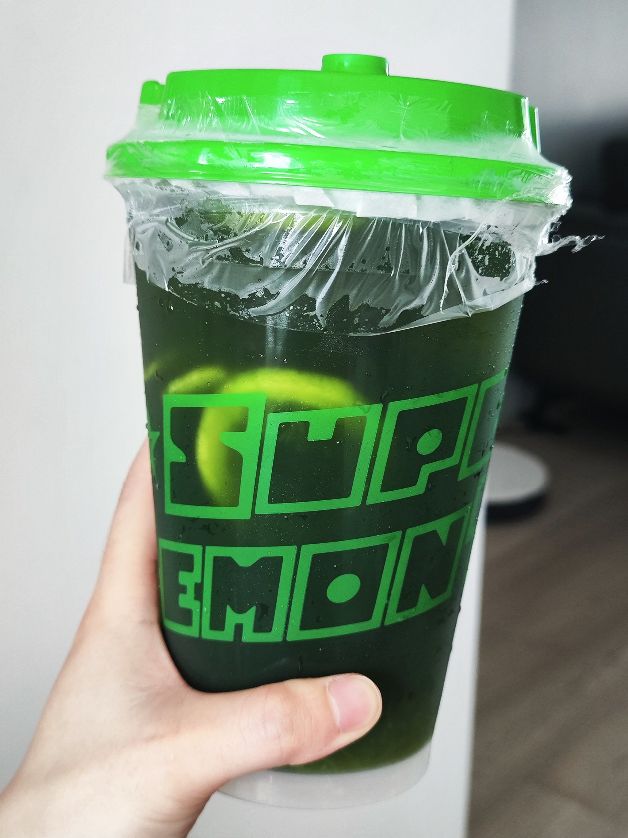 柠季敲大杯泰绿柠檬茶