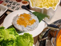 飞鱼籽虾滑-左庭右院鲜牛肉火锅(浦江欢乐颂店)