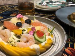 芒果大虾沙拉-第101座花园餐厅(湖滨88店)