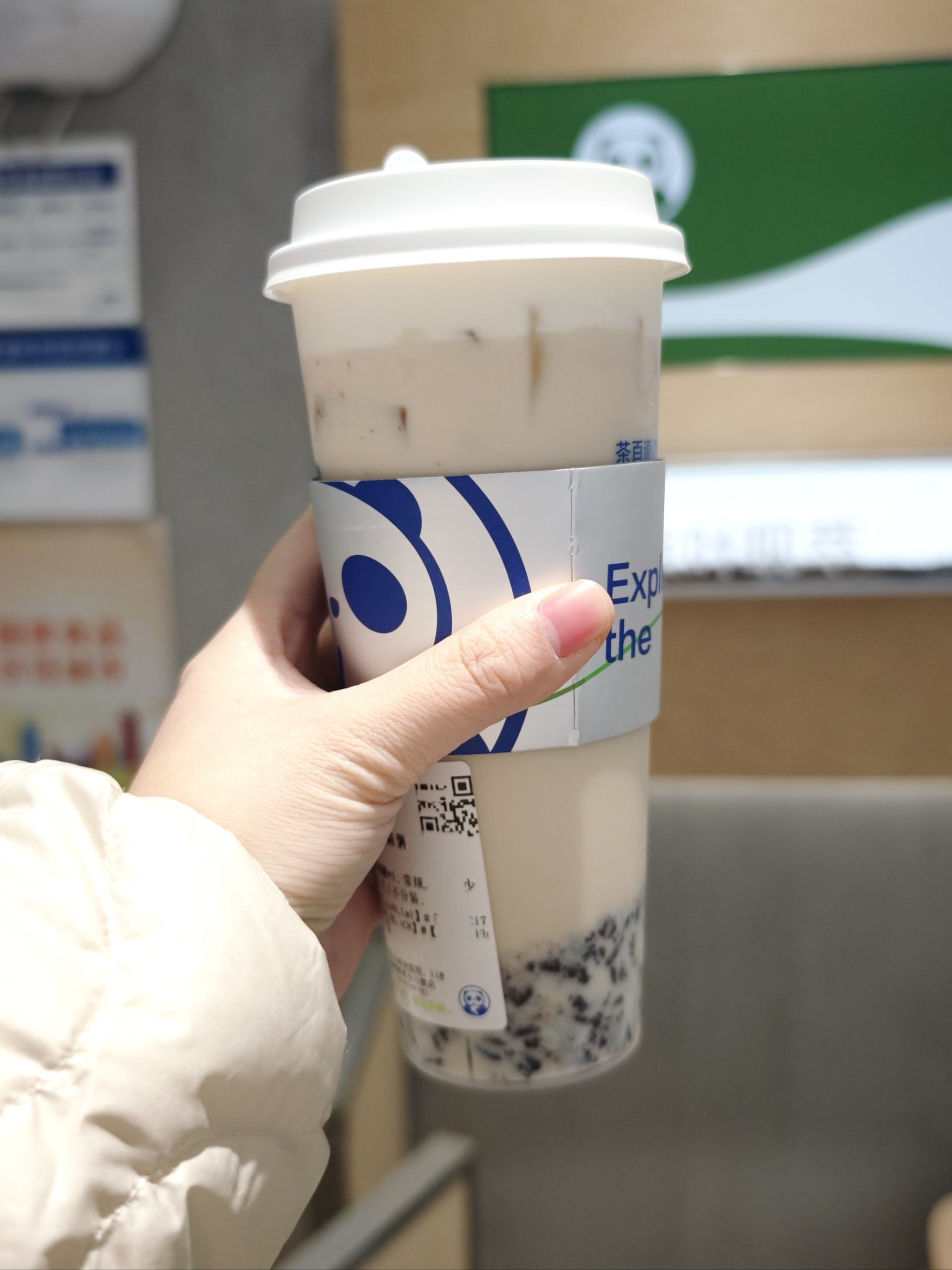 茶百道顶流回归豆乳米麻薯超级值得推荐,还能领取逗猫棒