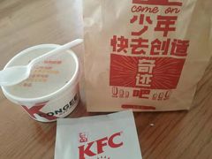 瘦肉粥热浆太阳蛋餐-肯德基(万科广东路店)