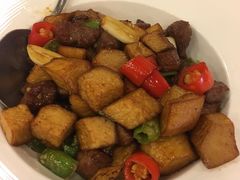 杏鲍菇炒牛肉粒-顺峰海鲜酒楼(省府店)