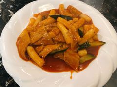 鱼饼炒年糕-桃园中华料理炸酱面(燕儿岛路店)