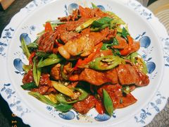 青蒜杭椒炒猪肝-锦荟JINHUI·浙江小馆(上海荟聚店)