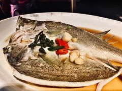 葱椒鲈鱼-绿茶餐厅(华贸购物中心店)