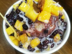 鲜芒果红豆炼乳刨冰-梁子刨冰王(鞍山西道店)