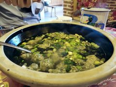 荠菜丸子汤-闯关东东北农家菜(崂山石老人店)