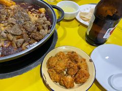 -老红桥炸灌肠牛肚锅烧烤(定福庄店)