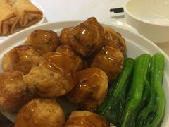 香煎琵琶豆腐-常悦素食