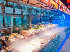 自助取餐区-渔民船说·北塘海鲜·天津菜·海肠捞饭(北塘古镇店)